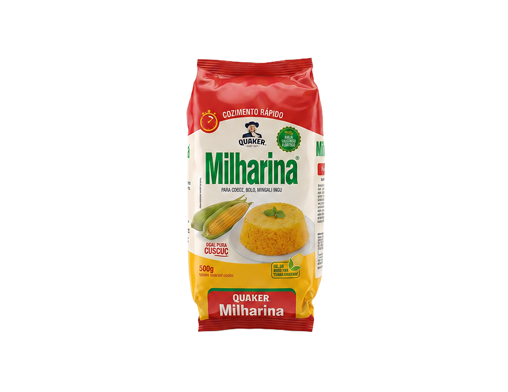 FLOCOS DE MILHO CUSCUZ MILHARINA QUAKER 500 G (FDO 30 PCT)